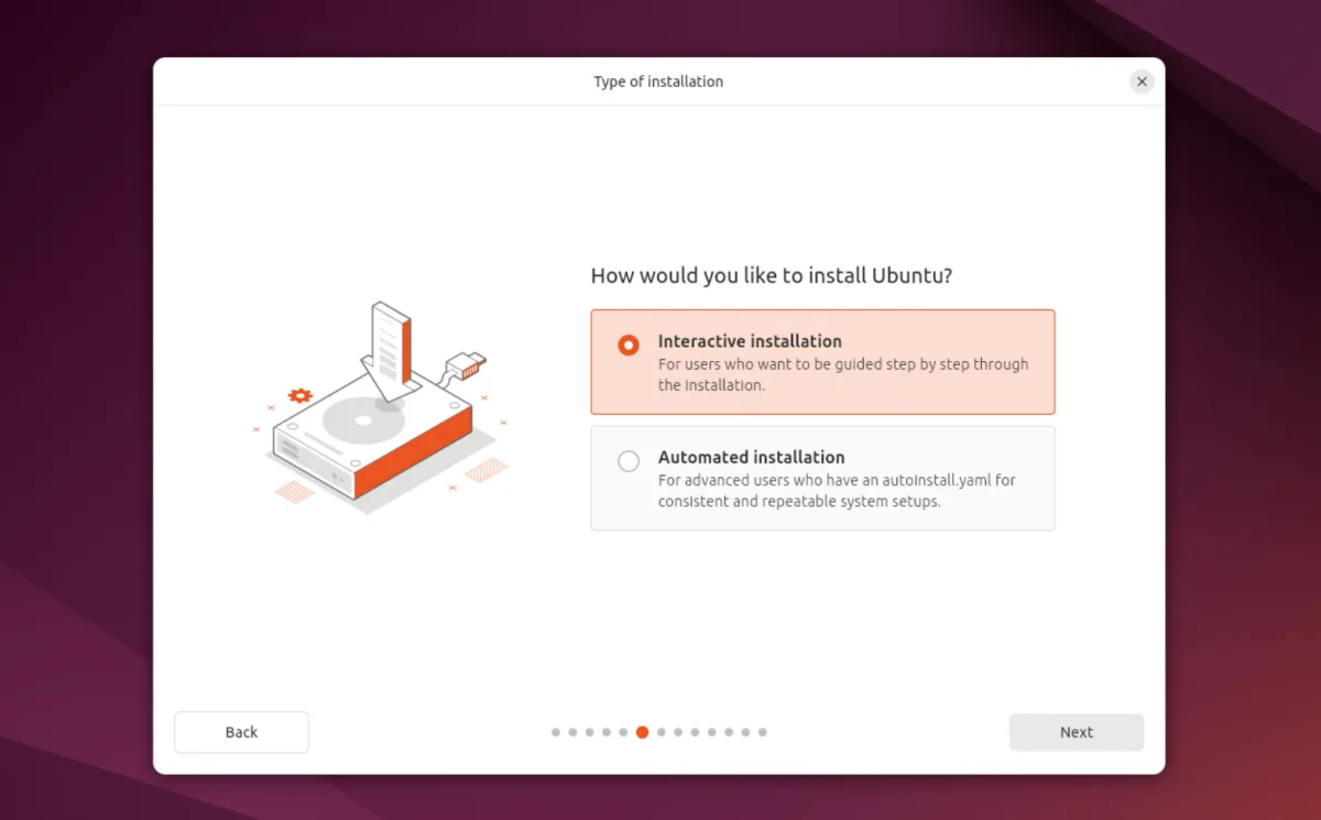 Ubuntu Desktop Installer gebouwd met Flutter